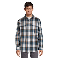Ripzone Men's Morley Heavy Plaid Shirt Front_Flat