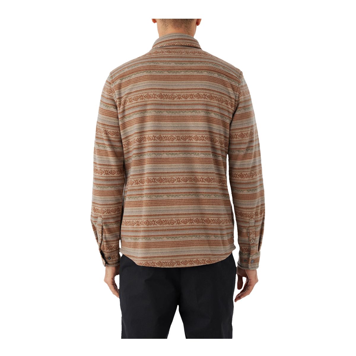 O'Neill Men's Glacier Overshirt Super Fleece Woven Long Sleeve Shirt