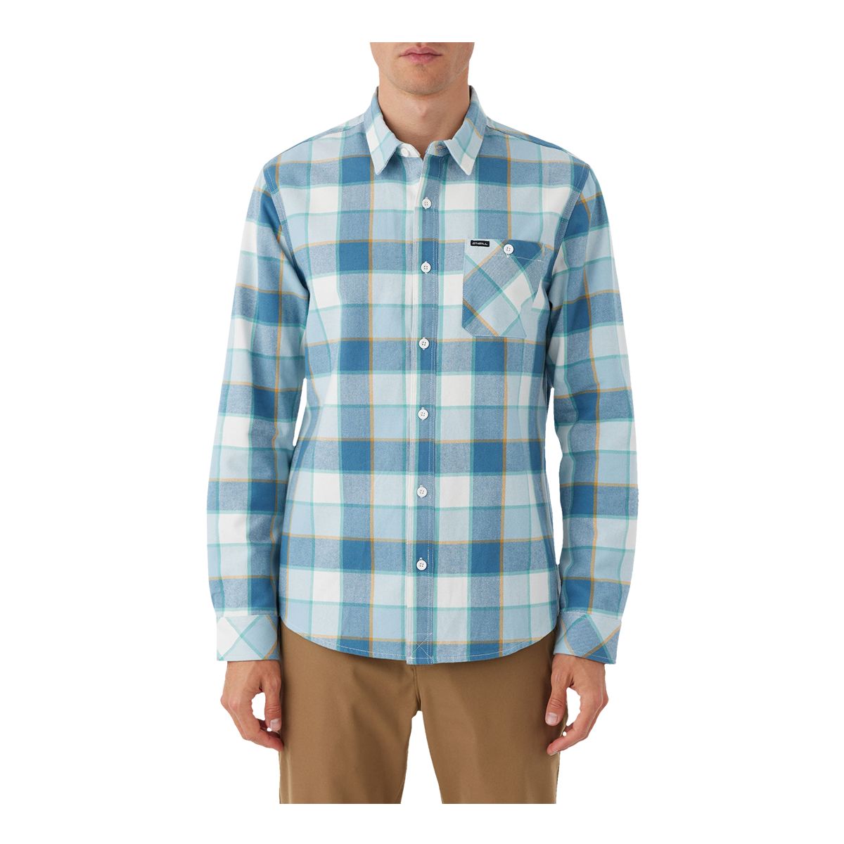 O'Neill Men's Winslow Plaid Woven Long Sleeve Flannel Shirt