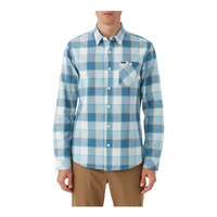 O'Neill Men's Winslow Plaid Woven Long Sleeve Flannel Shirt Front_Flat
