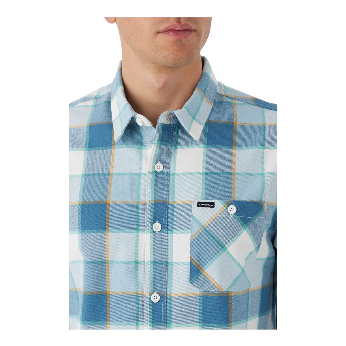 O'Neill Men's Winslow Plaid Woven Long Sleeve Flannel Shirt