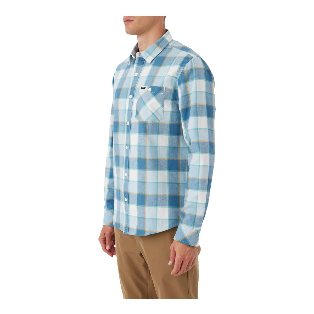 O'Neill Men's Winslow Plaid Woven Long Sleeve Flannel Shirt