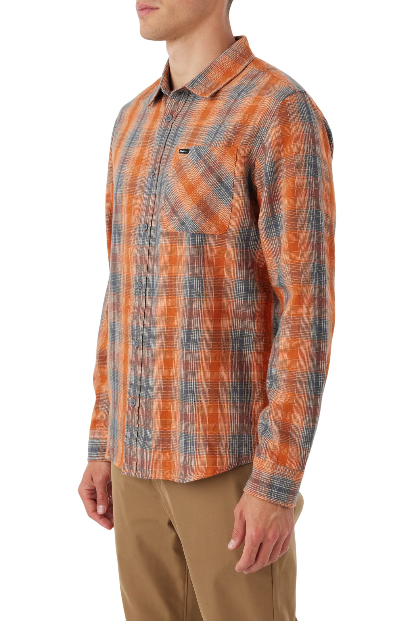 O'Neill Men's Prospect Woven Long Sleeve Flannel Shirt