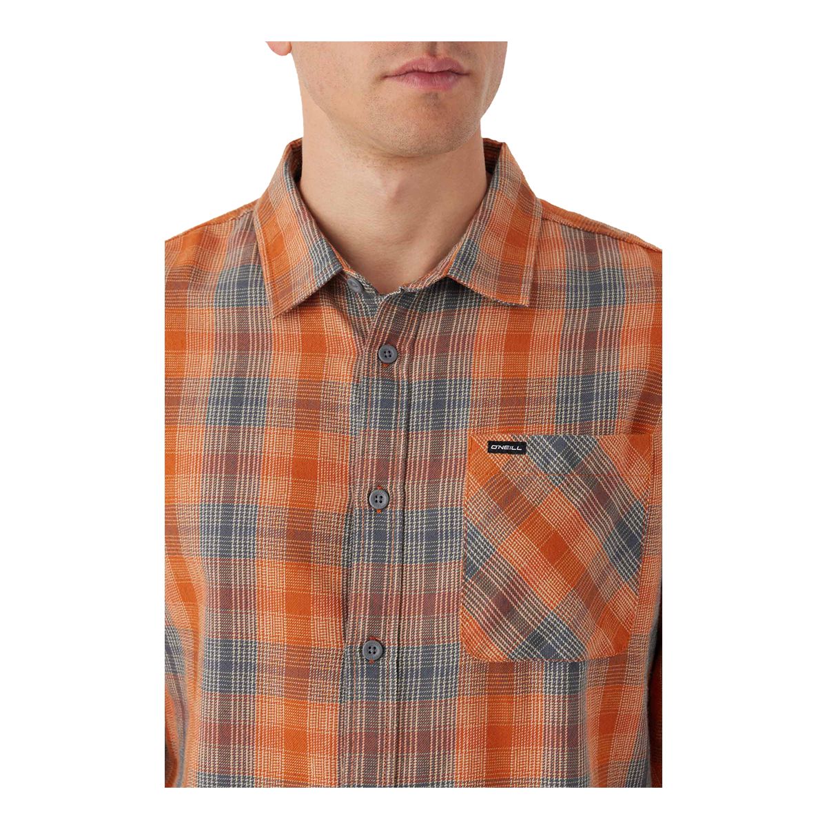 O'Neill Men's Prospect Woven Long Sleeve Flannel Shirt