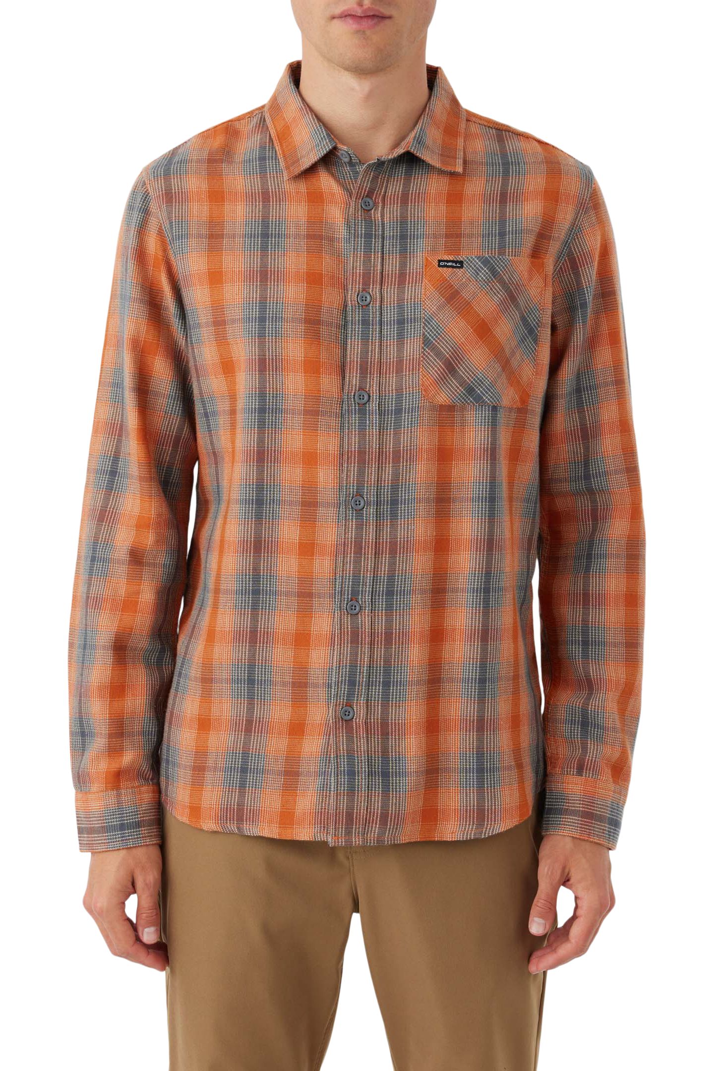O'Neill Men's Prospect Woven Long Sleeve Flannel Shirt
