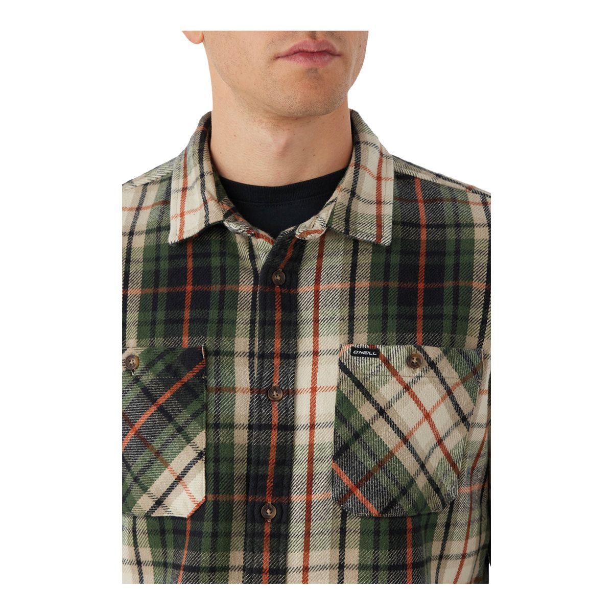 O'Neill Men's Landmark Woven Long Sleeve Flannel Shirt