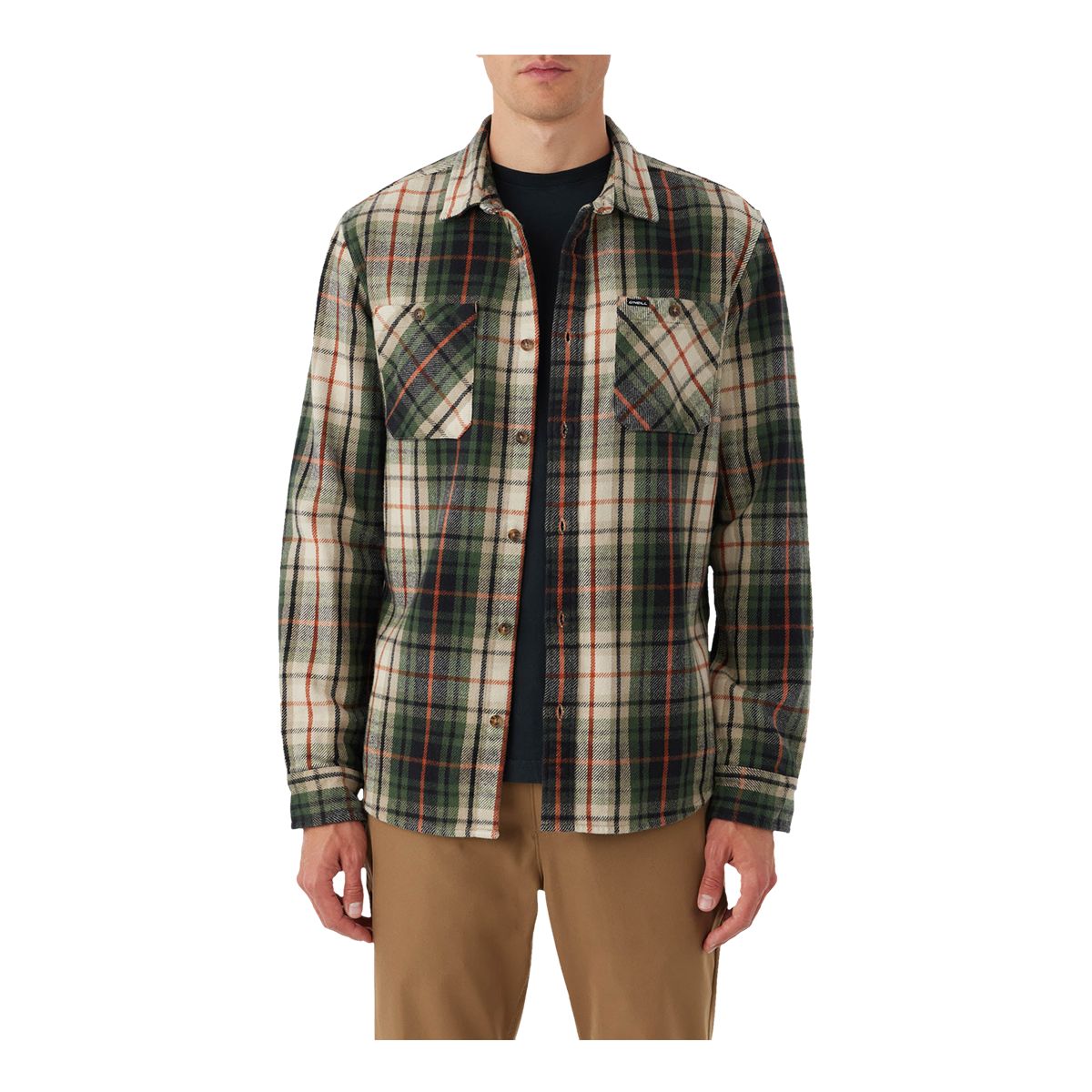 O'Neill Men's Landmark Woven Long Sleeve Flannel Shirt