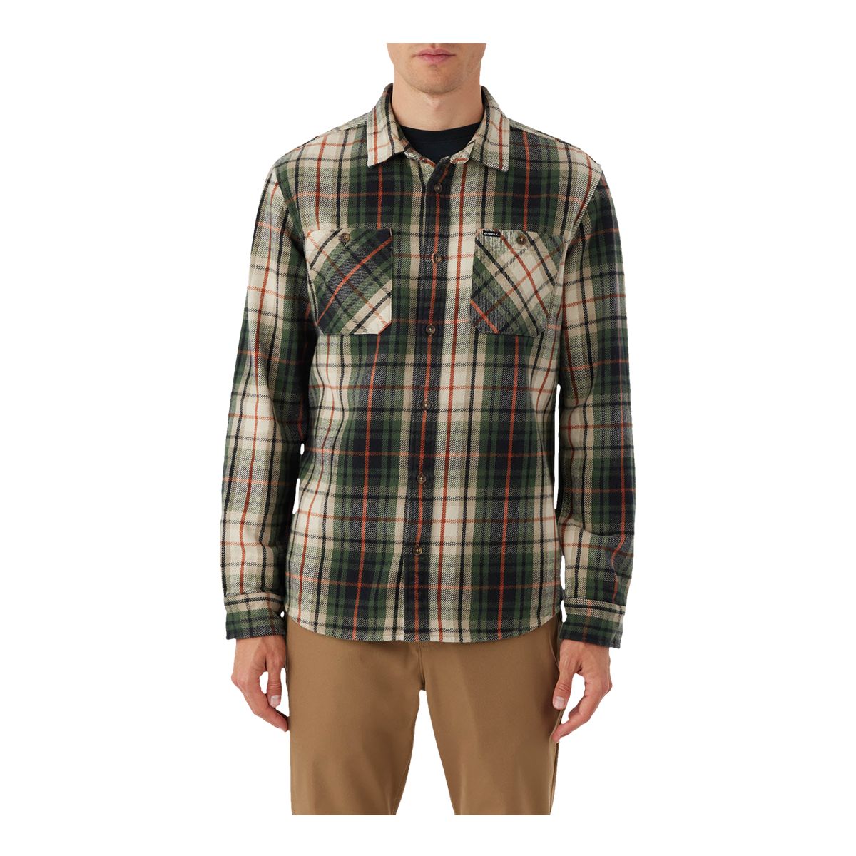 O'Neill Men's Landmark Woven Long Sleeve Flannel Shirt