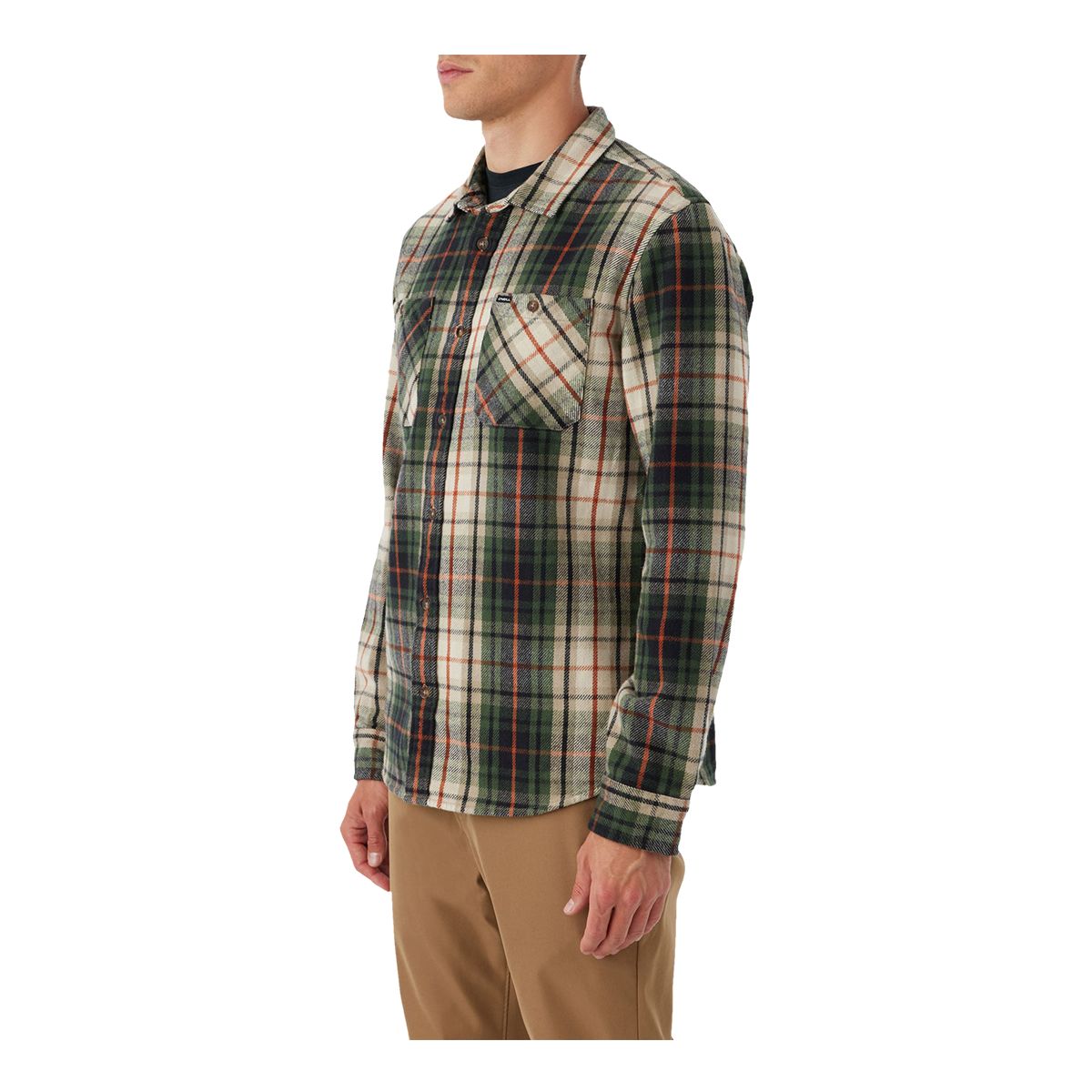 O'Neill Men's Landmark Woven Long Sleeve Flannel Shirt