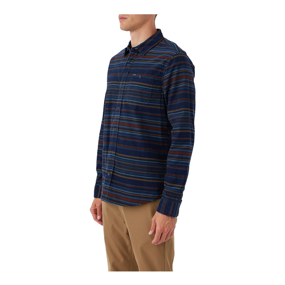 O'Neill Men's Caruso Stripe Cord Woven Long Sleeve Shirt