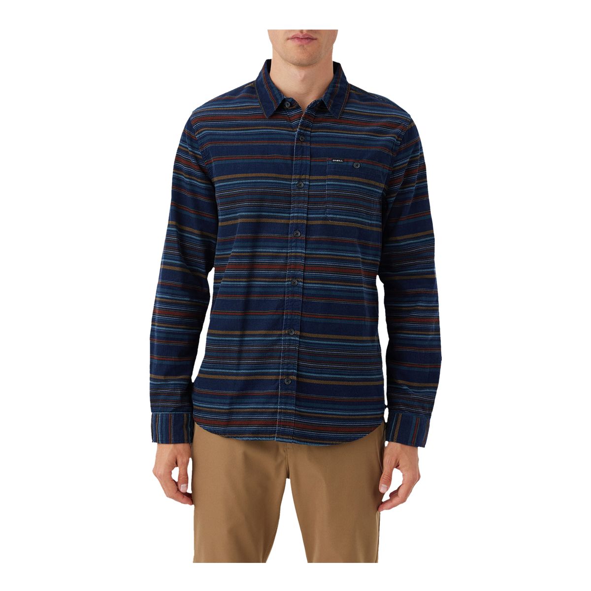 O'Neill Men's Caruso Stripe Cord Woven Long Sleeve Shirt