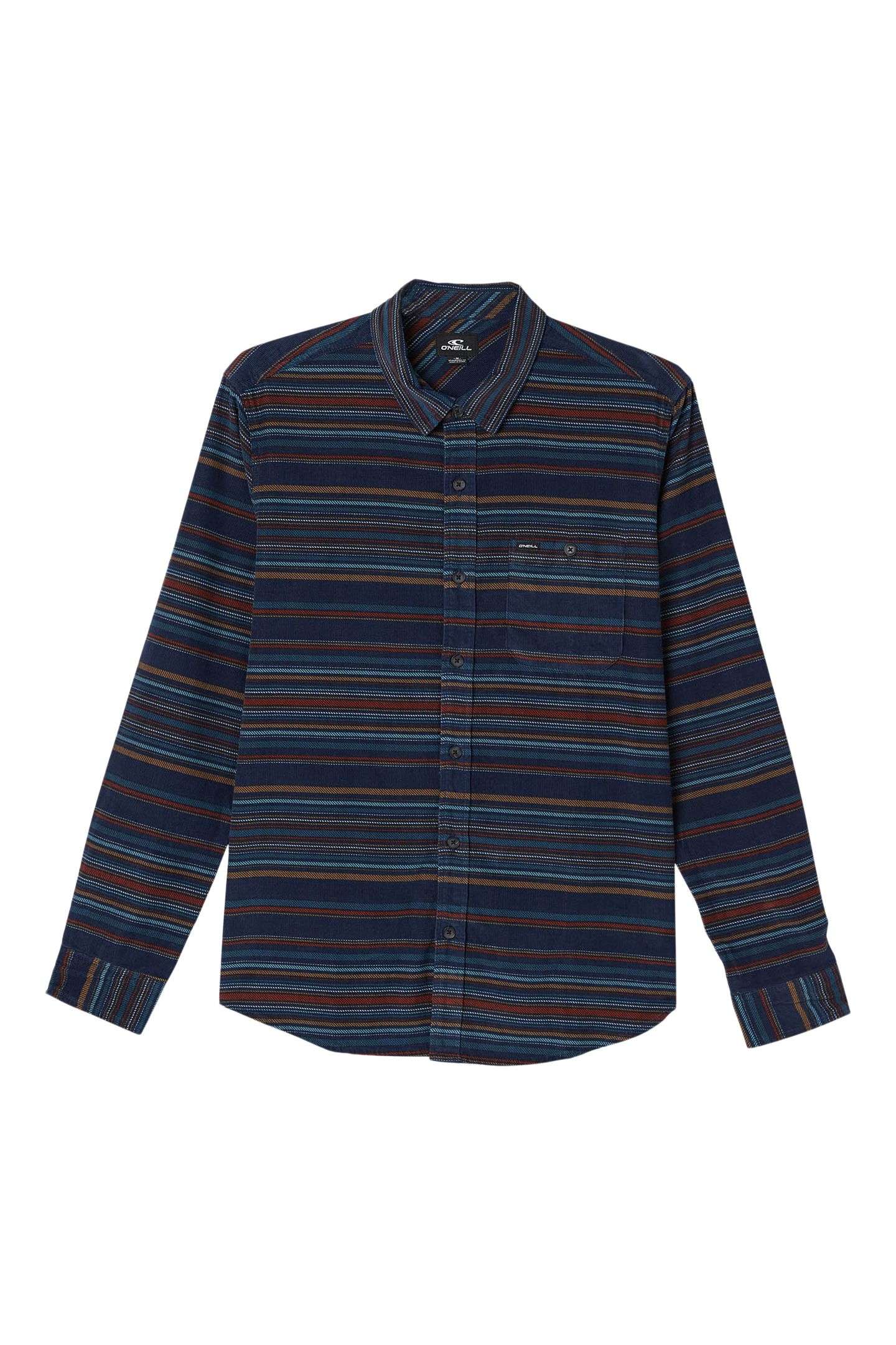 O'Neill Men's Caruso Stripe Cord Woven Long Sleeve Shirt