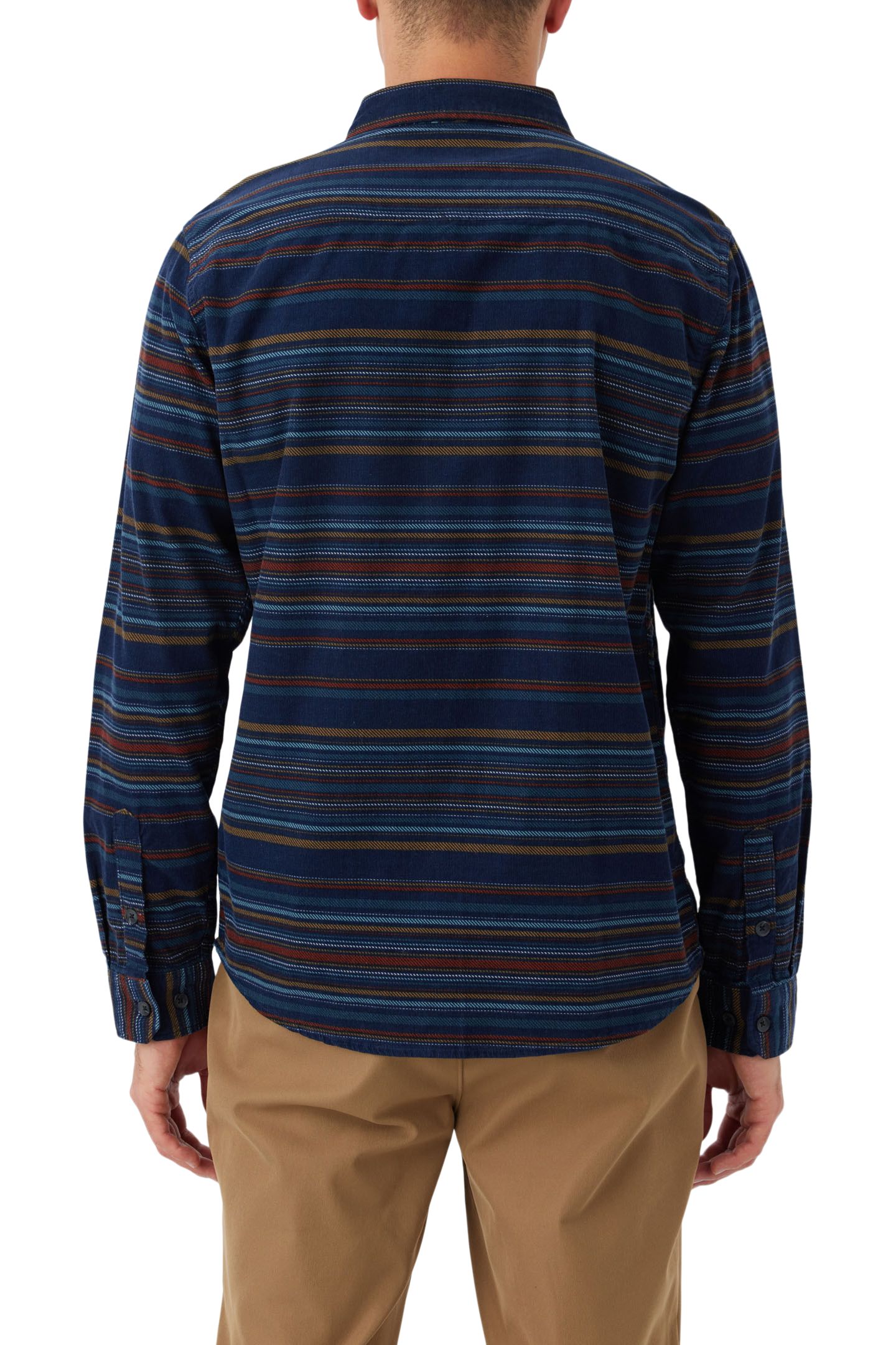 O'Neill Men's Caruso Stripe Cord Woven Long Sleeve Shirt
