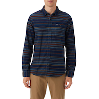 O'Neill Men's Caruso Stripe Cord Woven Long Sleeve Shirt Front_Flat