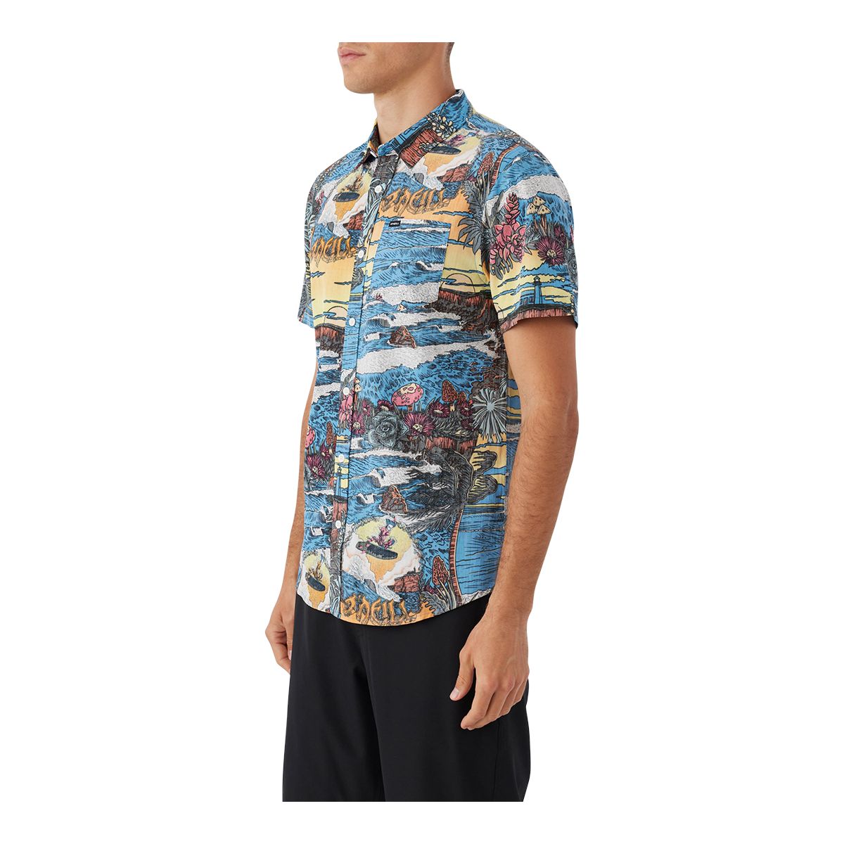 O'Neill Men's Artist Series Oasis Eco Woven T Shirt