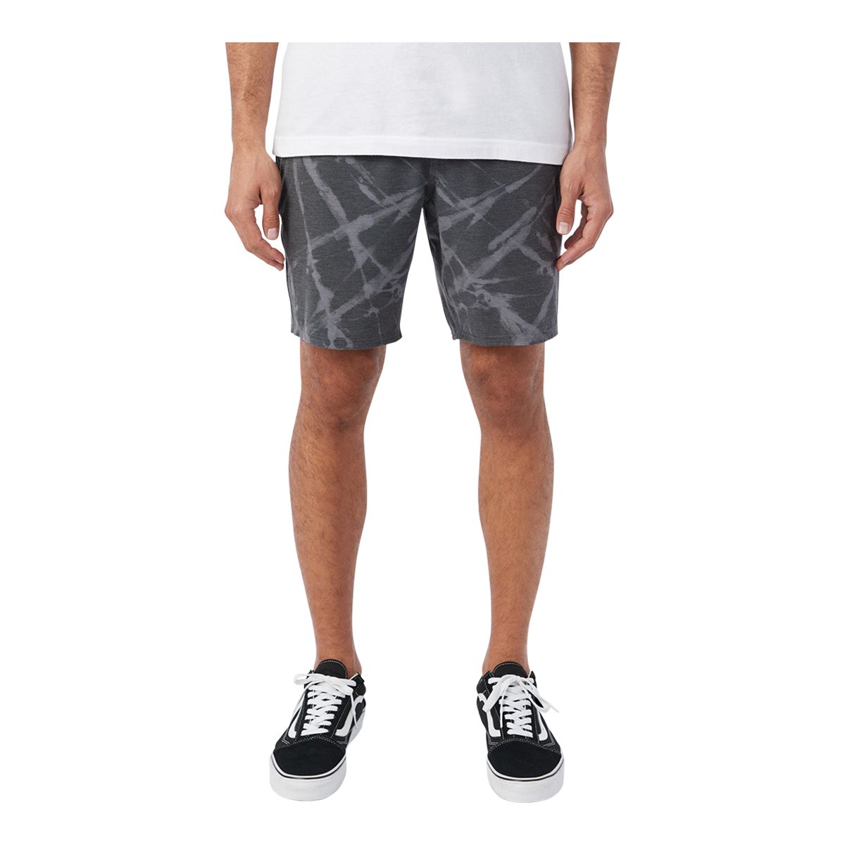 O'Neill Men's Stockton Print E-Waist 18 Inch Hybrid Shorts