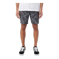 O'Neill Men's Stockton Print E-Waist 18 Inch Hybrid Shorts Front_Flat