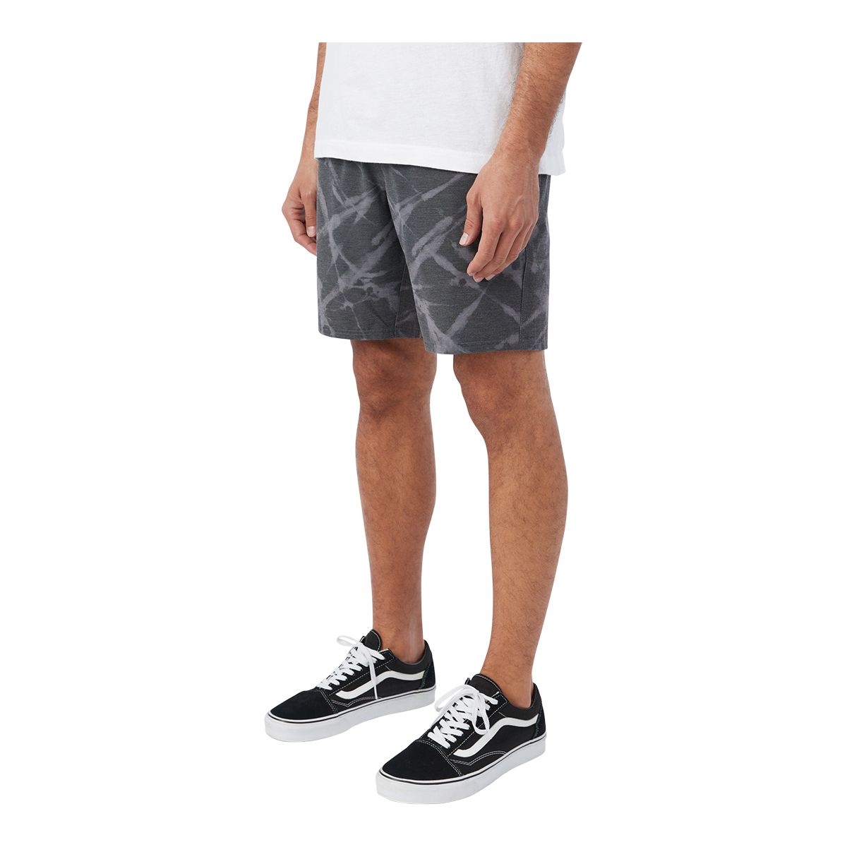 O'Neill Men's Stockton Print E-Waist 18 Inch Hybrid Shorts