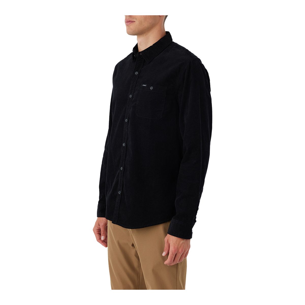 O'Neill Men's Caruso Solid Long Sleeve Flannel Shirt