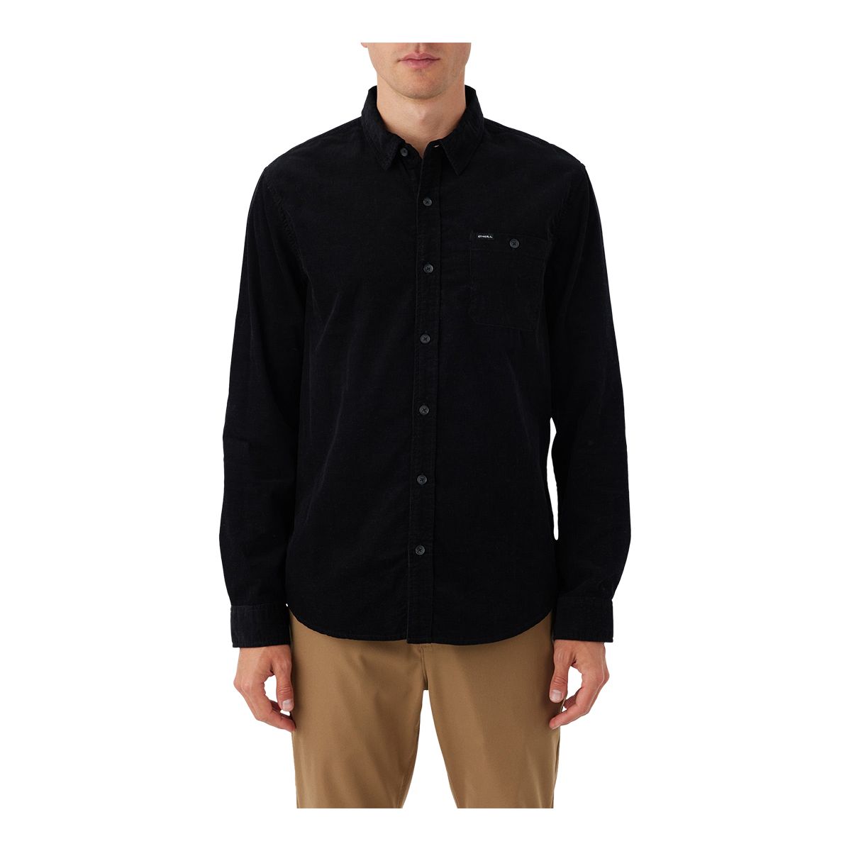 O'Neill Men's Caruso Solid Long Sleeve Flannel Shirt