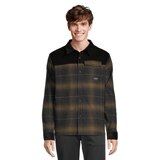Woods Men's Plaid Foley Shacket Front_Flat