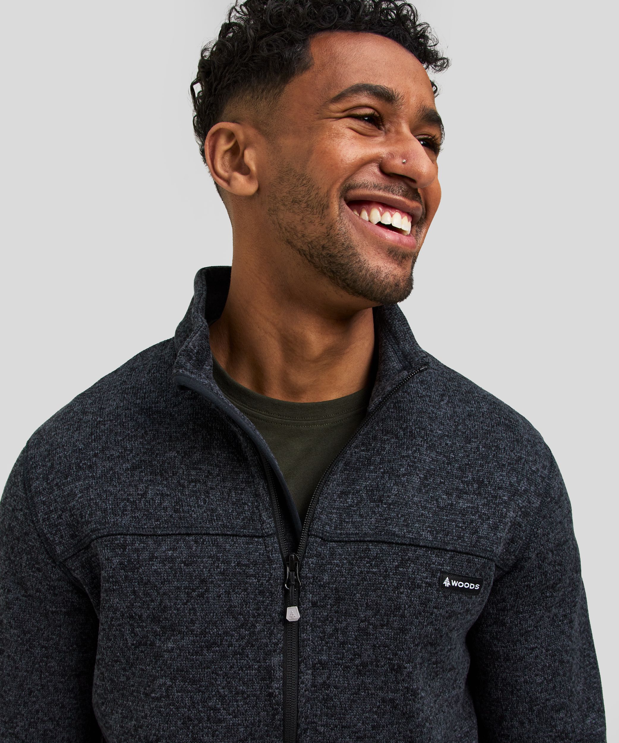 Woods Men's Matier Fleece Zip Up Top