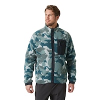 Helly Hansen Men's Panorama Printed Pile Snap Jacket Front_Flat
