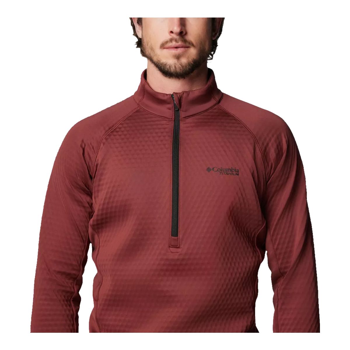 Columbia Men's Crystal Leaf Half Zip Long Sleeve Top