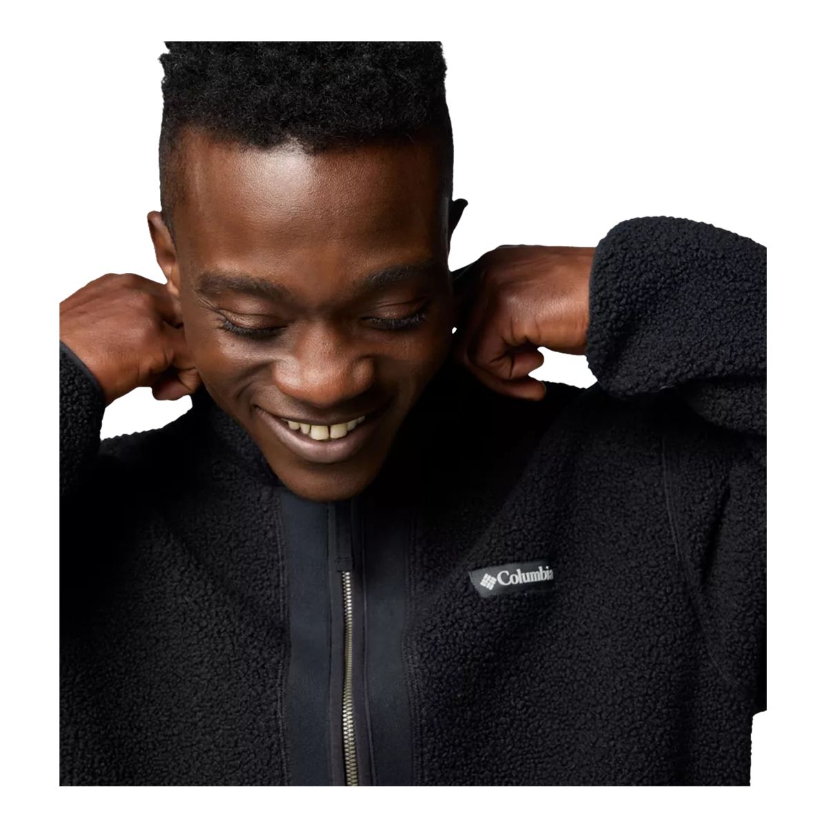 Columbia Men's Black Mesa Boucle Full Zip  Fleece Jacket