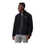 Columbia Men's Black Mesa Boucle Full Zip  Fleece Jacket Front_Flat