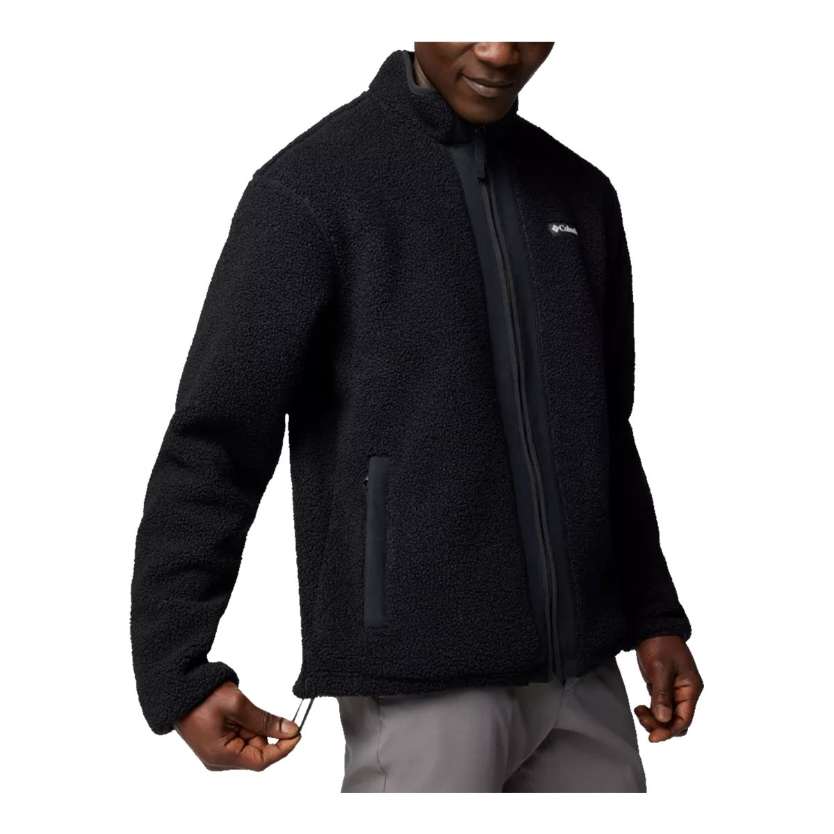 Columbia Men's Black Mesa Boucle Full Zip  Fleece Jacket