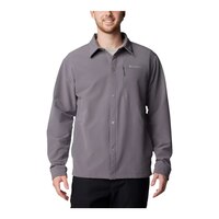 Columbia Men's Black Mesa Shirt Jacket Front_Flat