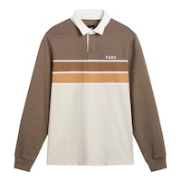 Vans Men's Harrison Rugby Long Sleeve Knit Shirt Front_Flat