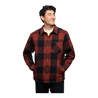 Black Diamond Men's Project Lined Flannel Shirt Front_Flat