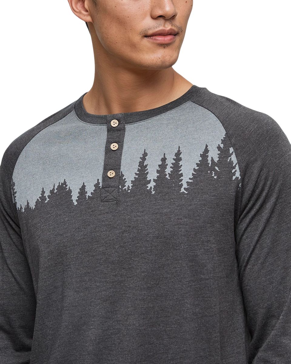 Tentree Men's TreeBlend Classic Henley Long Sleeve Shirt