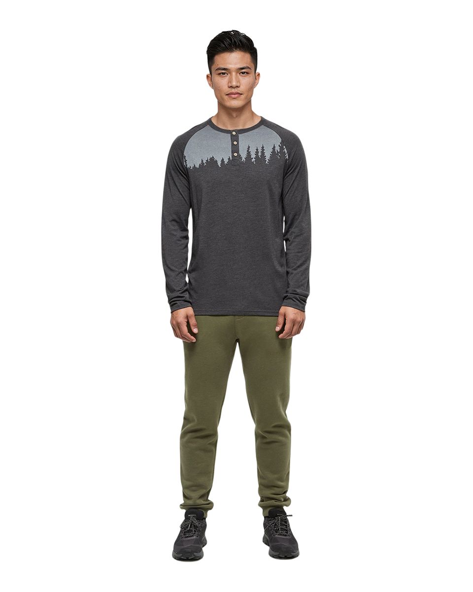 Tentree Men's TreeBlend Classic Henley Long Sleeve Shirt