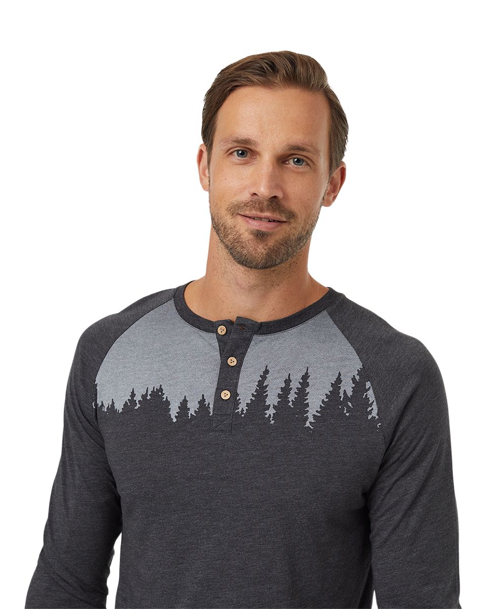 Tentree Men's TreeBlend Classic Henley Long Sleeve Shirt