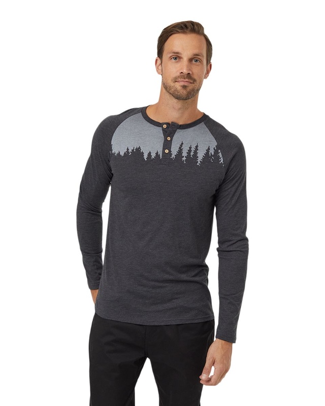 Tentree Men's TreeBlend Classic Henley Long Sleeve Shirt