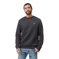 Tentree Men's Quilted Classic Crew Sweatshirt Front_Flat