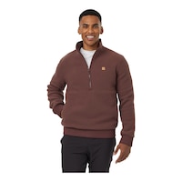 Tentree Men's Ecoloft Half Zip Long Sleeve Top Front_Angled_Left