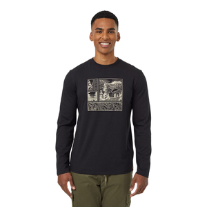 Tentree Men's Topography Stamp Long Sleeve T Shirt