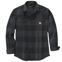 Carhartt Men's Heavyweight Flannel Long Sleeve Shirt Front_Flat