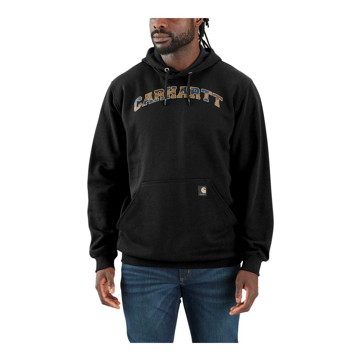 Carhartt Men's Midweight Camo Logo Pullover Hoodie
