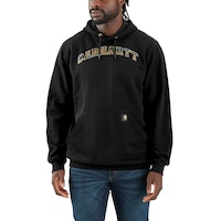Carhartt Men's Midweight Camo Logo Pullover Hoodie Front_Flat