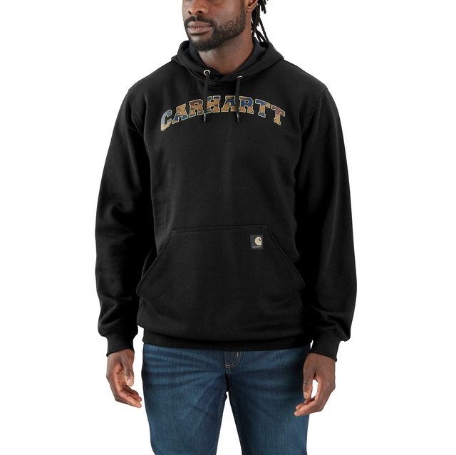 Carhartt Men's Midweight Camo Logo Pullover Hoodie