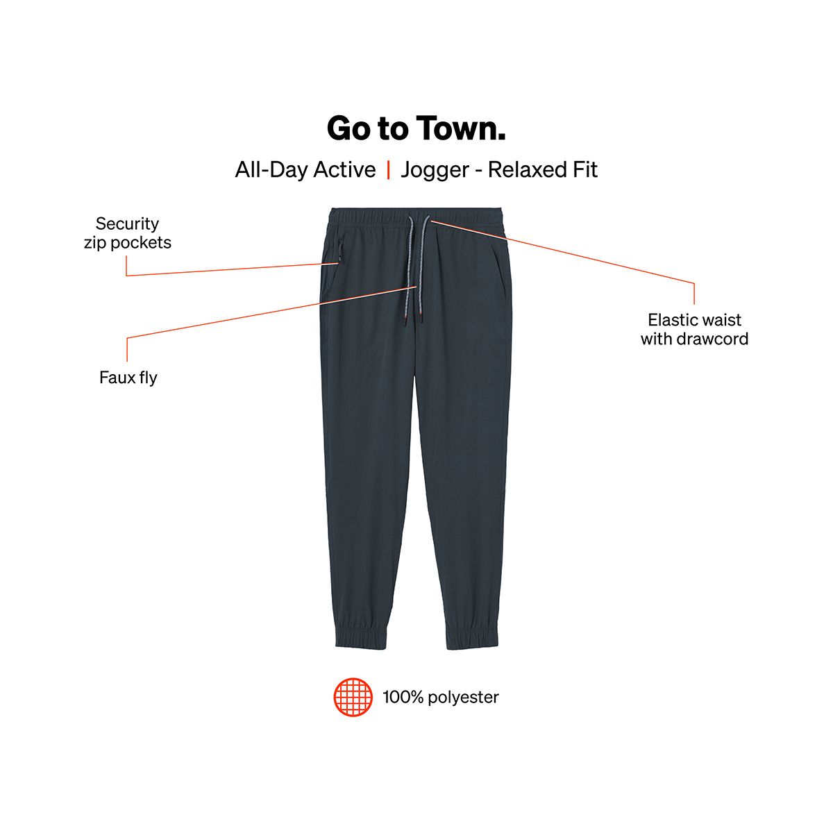 SAXX Men's Go To Town Jogger Pants