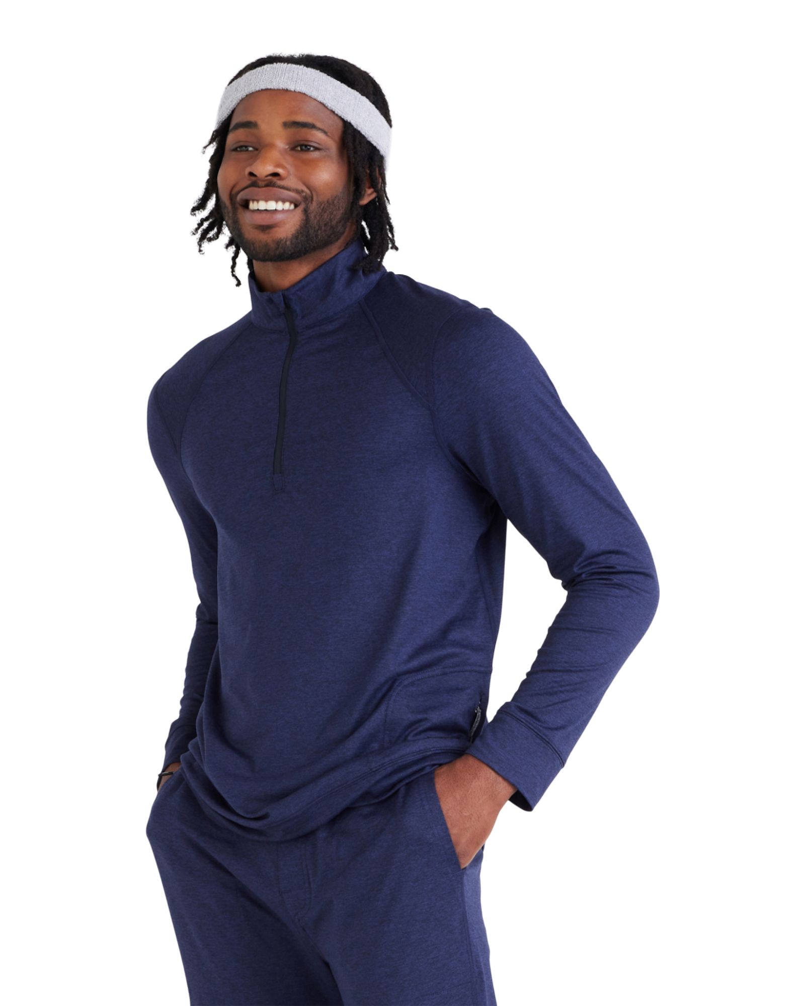 SAXX Men's PeakDaze Half Zip Long Sleeve Top