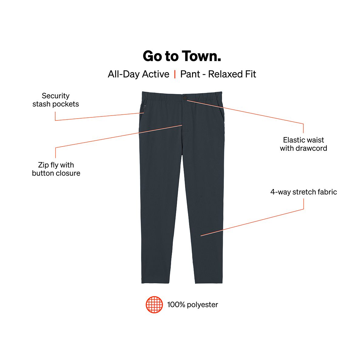 SAXX Men's Go To Town Pants