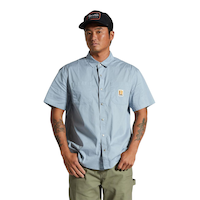 Brixton Men's Builders Mechanic Woven T Shirt Front_Flat
