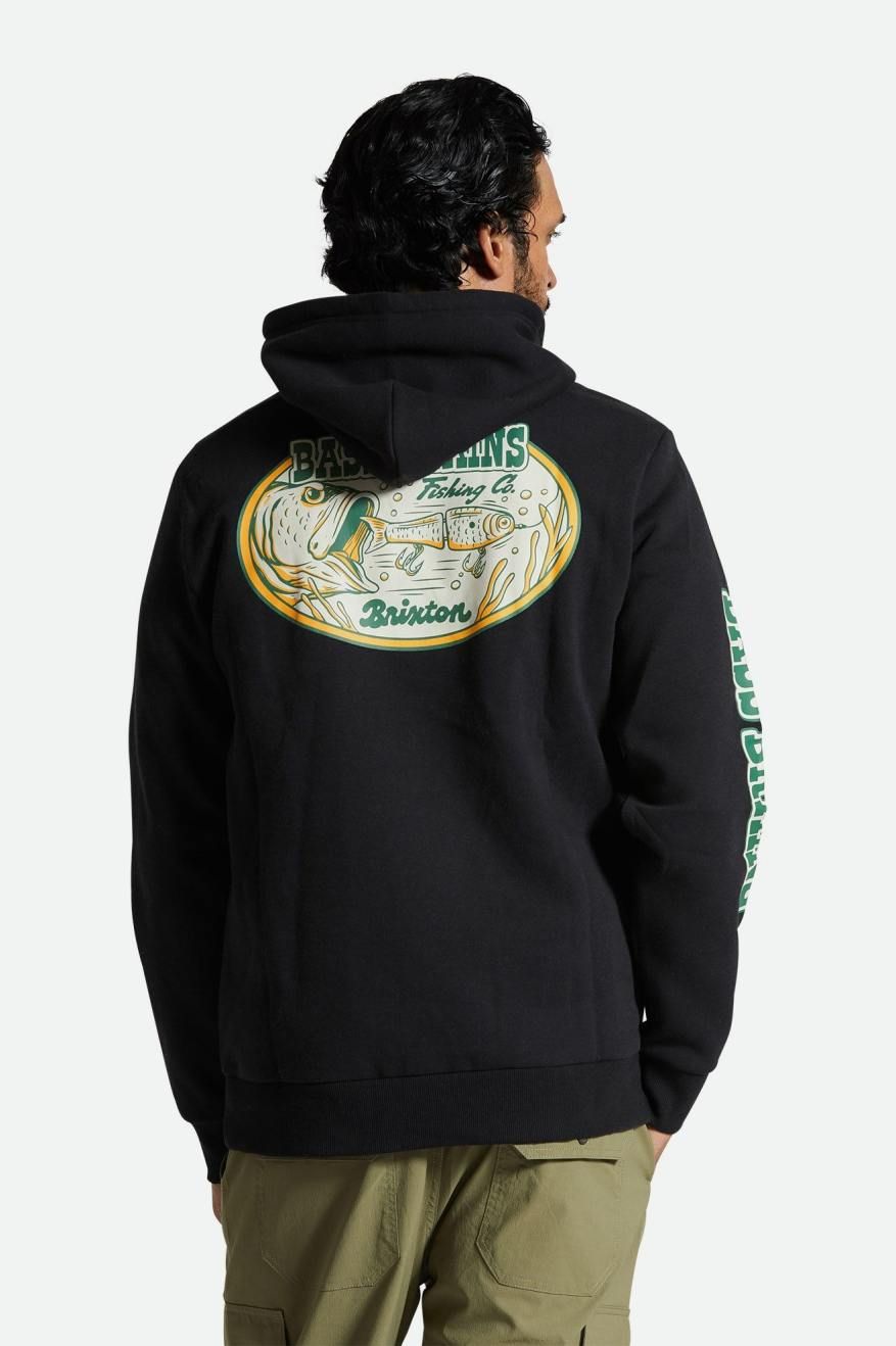 Brixton Men's Bass Brains Swim Pullover Hoodie